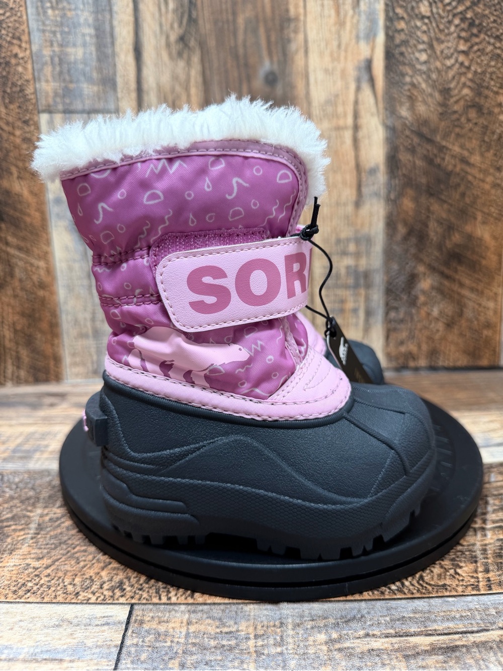 NEW Sorel Snow Commander Waterproof Boots Toddler Girl’s Pink Us Size 5